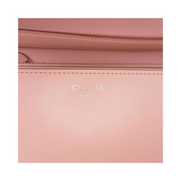 Pre Loved Celine Vintage Medium Calfskin Classic Box Women Pink Crossbody Bags - Picture 7 of 8